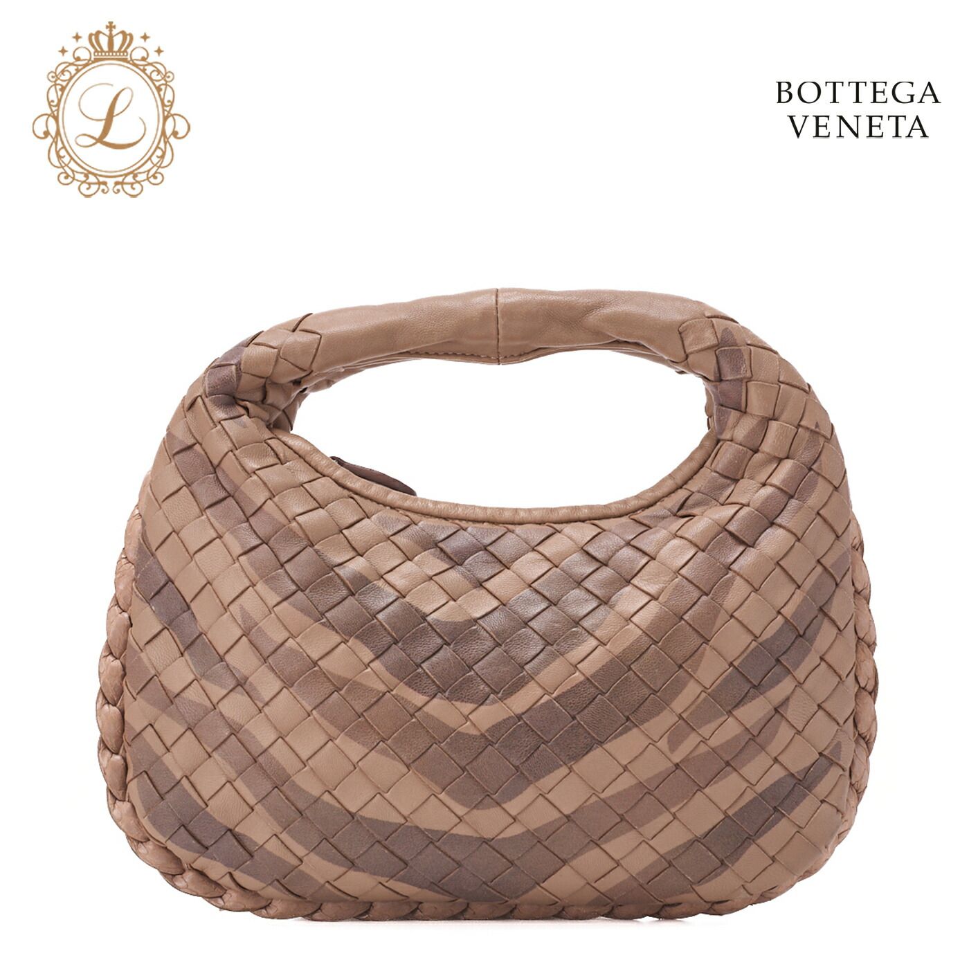 BOTTEGA VENETA ボッテガ ヴェネタ ハンドバッグ イントレチャート ラムスキン ミニ ブラウン レディースバッグ ブランド 送料無料