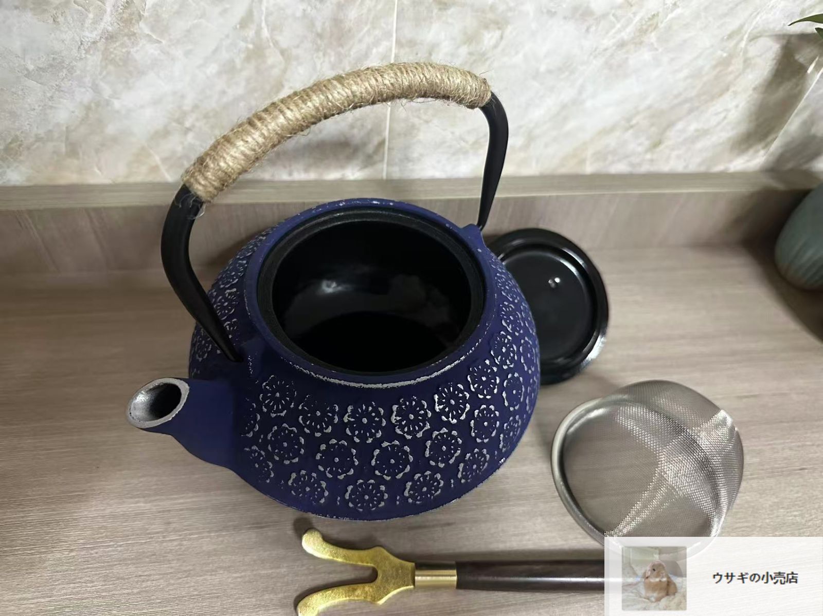 ③◇時代 釜師造 ③◇時代 釜師造 扇枠 鳥紋