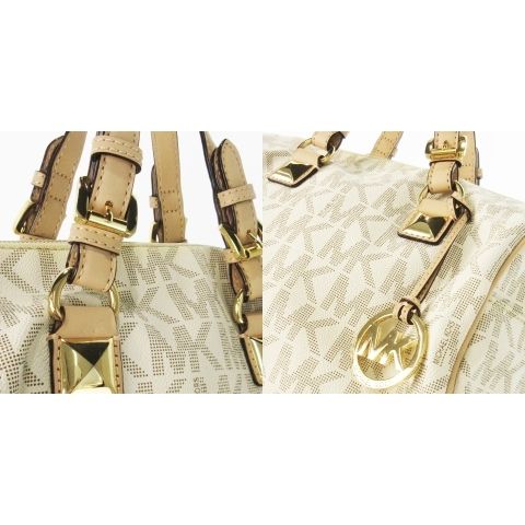 【極美品】マイケルコース MK柄 PVC ボストンバッグ 2way Amazon | MICHAEL KORS [マイケル マイケルコース] ハンドバッグ