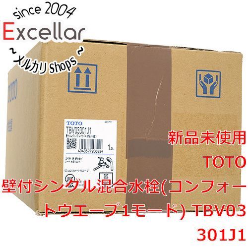 bn 13 TOTO 壁付シングル混合水栓 コンフォートウエーブ1モード TBV03301J1