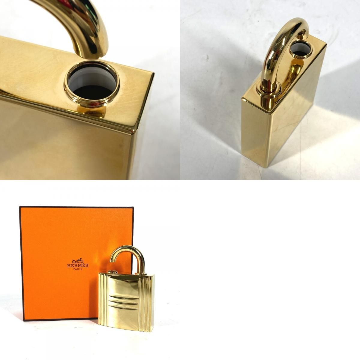 HERMES エルメス オブジェ ジュエルロック カデナ メタル ゴールド