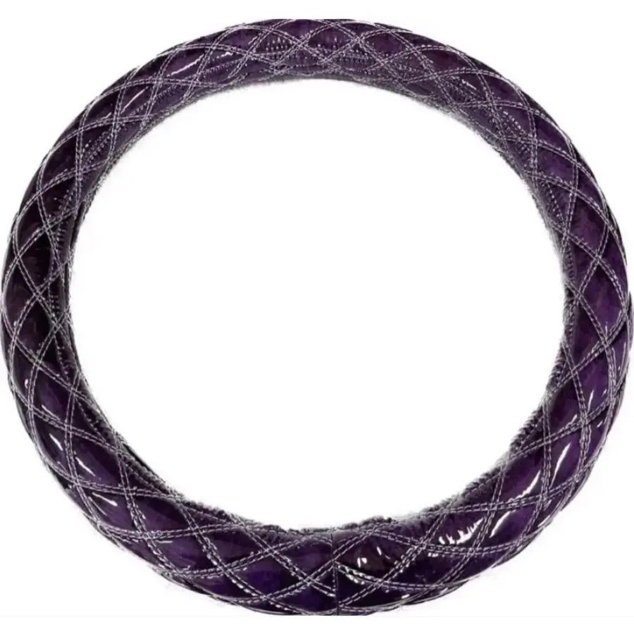 国産新品】極太！ネオチンチラパープル ホワイトダブルステッチ 金華山