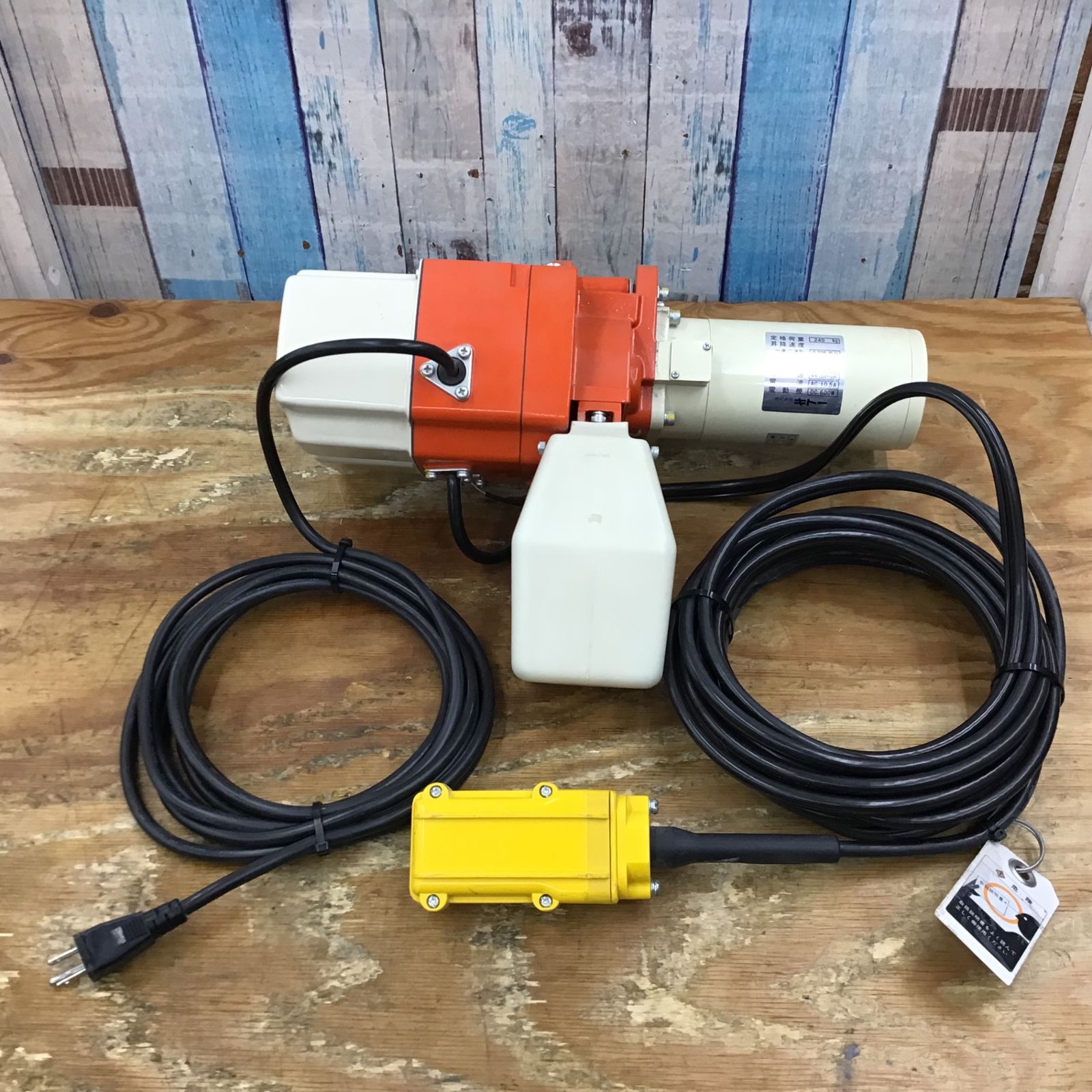 〇キトー(KITO) 電動チェーンホイスト ED24S定格荷重 240Kg 揚程3m 