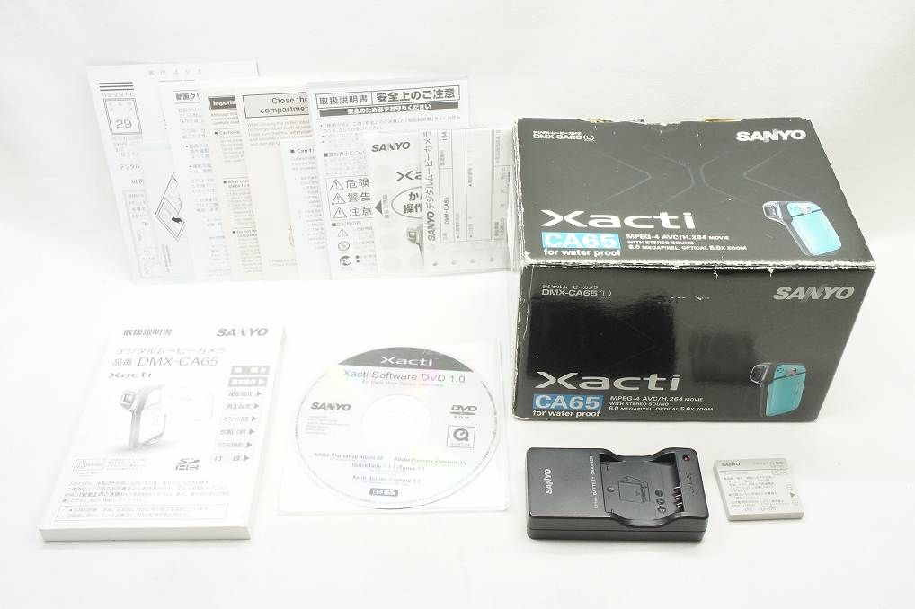 SANYO サンヨー Xacti DMX-CA65 デジタルビデオカメラ マリンブルー 元