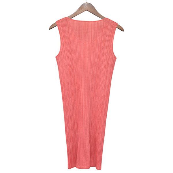 PLEATS PLEASE ワンピース　ノースリーブ　柄 ISSEY MIYAKE イッセイミヤケ PLEATS PLEASE ノースリーブ