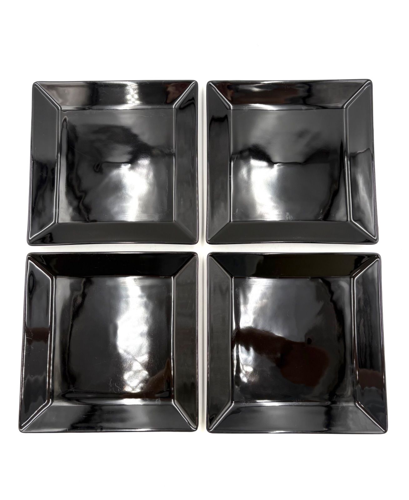 ARABIA NERO アラビア ネロ スクエア プレート 4枚 ARABIA Nero アラビア ネロ ブラック 25×25cm スクエアプレート 4枚