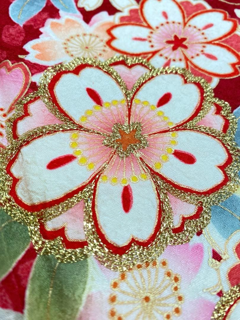振袖 豪華 金彩 金刺繍 紋意匠 桜 身丈160cm 撥水加工済 - メルカリ