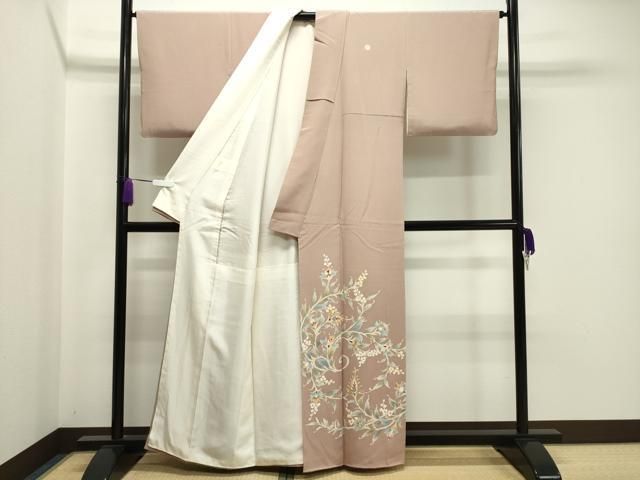 平和屋着物●本加賀友禅作家 牛坂源吾 色留袖 更紗花唐草文 暈し染め 正絹 CAAY8155gh