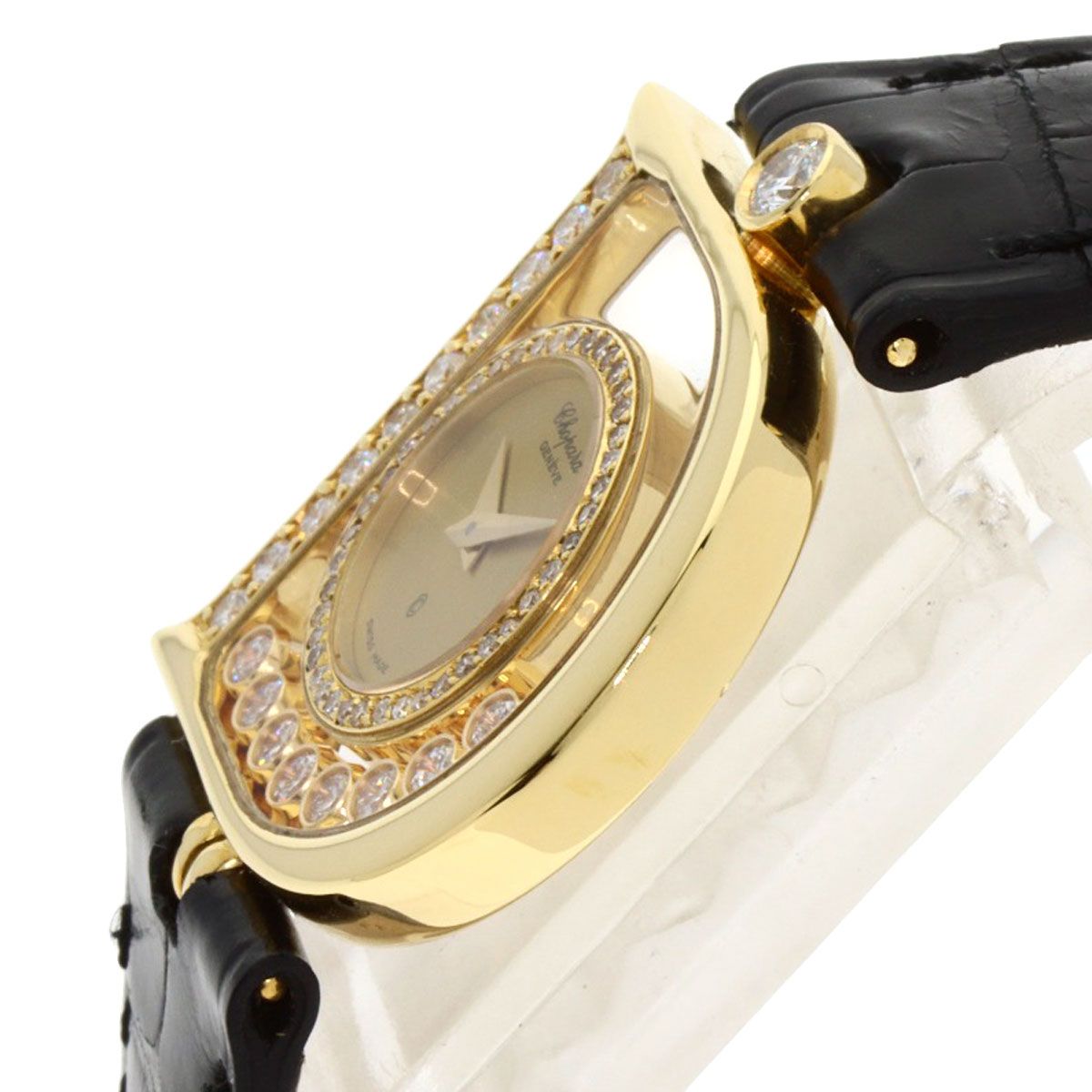 Chopard ショパール 212698 ハッピーダイヤモンド 腕時計 K18YG  