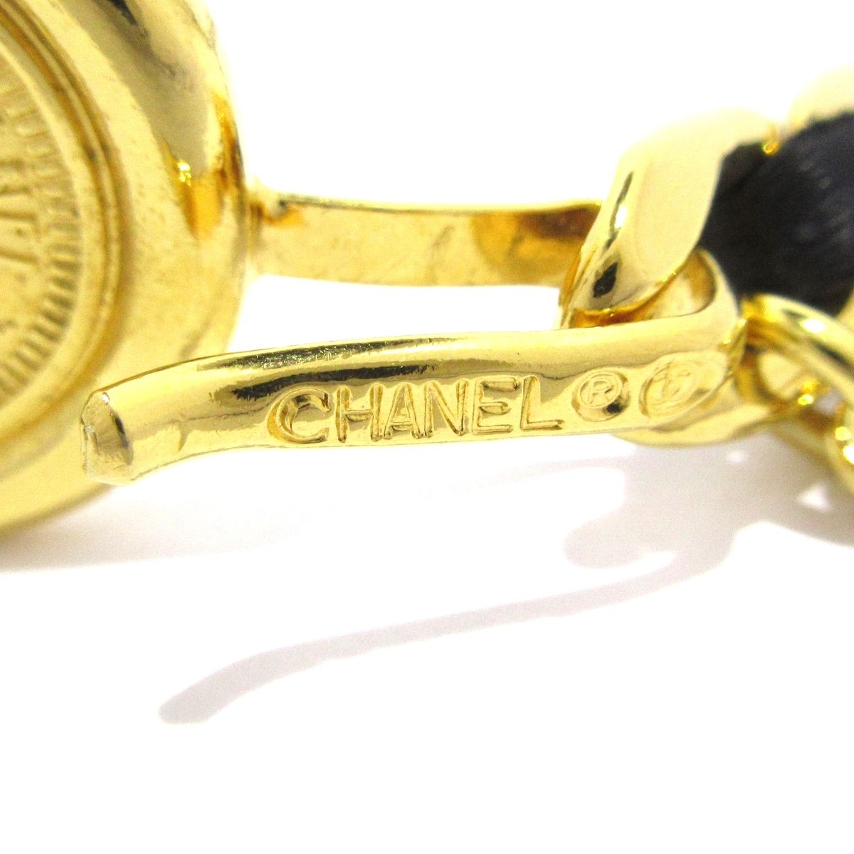 CHANEL(シャネル) ベルト - ゴールド×黒 チェーンベルト/ココ