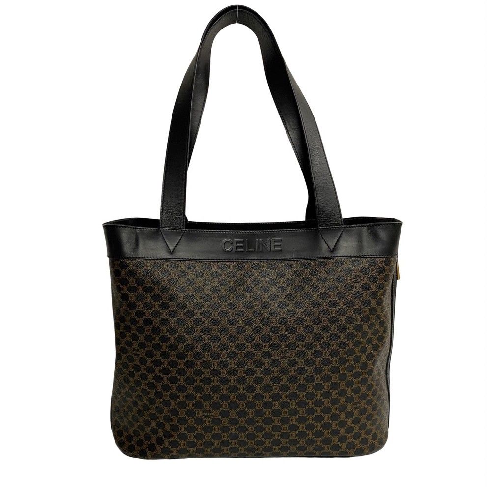 美品 CELINE トートバッグ PVCレザー ブラック マカダム トリオンフ 楽天市場】セリーヌ マカダム 黒 バッグの通販