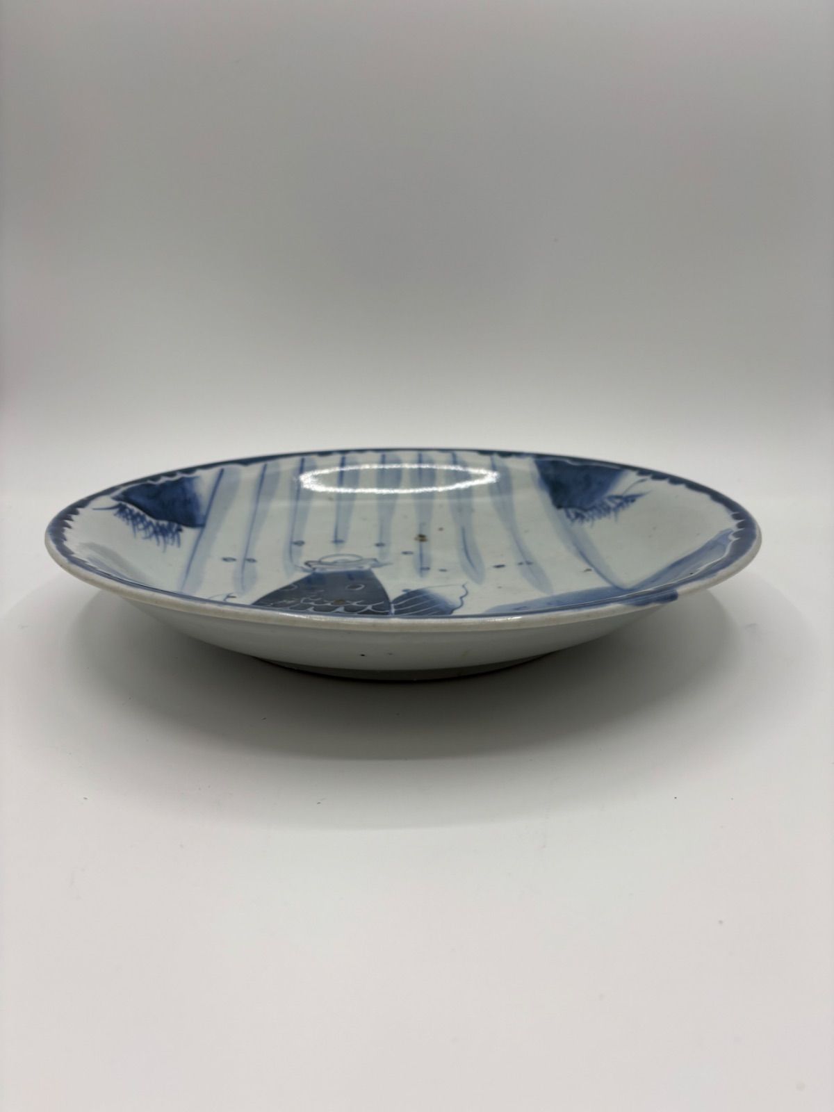 古伊万里 志田窯【染付鯉の滝上り文皿】(18) 29.5センチ - メルカリ