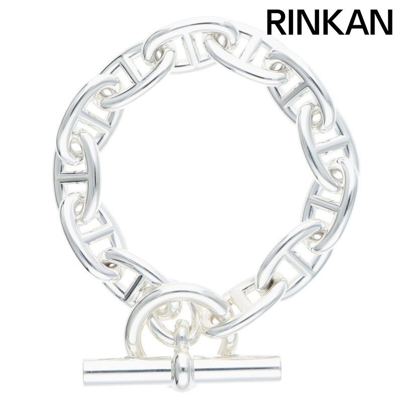 エルメス Chaine d Ancre TGM シェーヌダンクルTGMシルバーブレスレット メンズ 12LINK