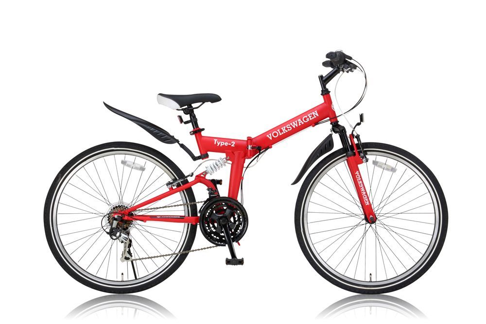 【新品】Volkswagen type-2 MTB-2618 折りたたみ自転車 希少！ マウンテンバイク ワーゲン VOLKSWAGEN type-2 折りたたみ