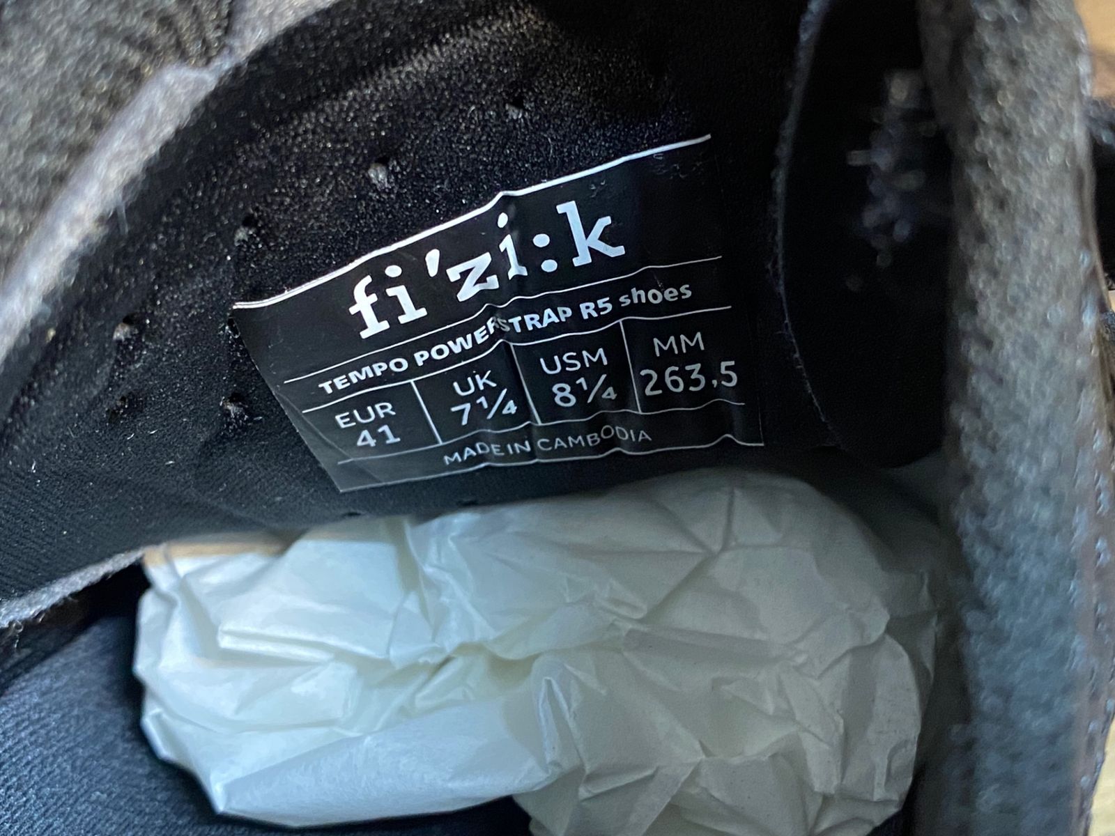 JK053 フィジーク fizik パワーストラップ POWERSTRAP R5 ビンディングシューズ SPD-SL 黒 EU41 ♥ DECORATOM_COM_BR