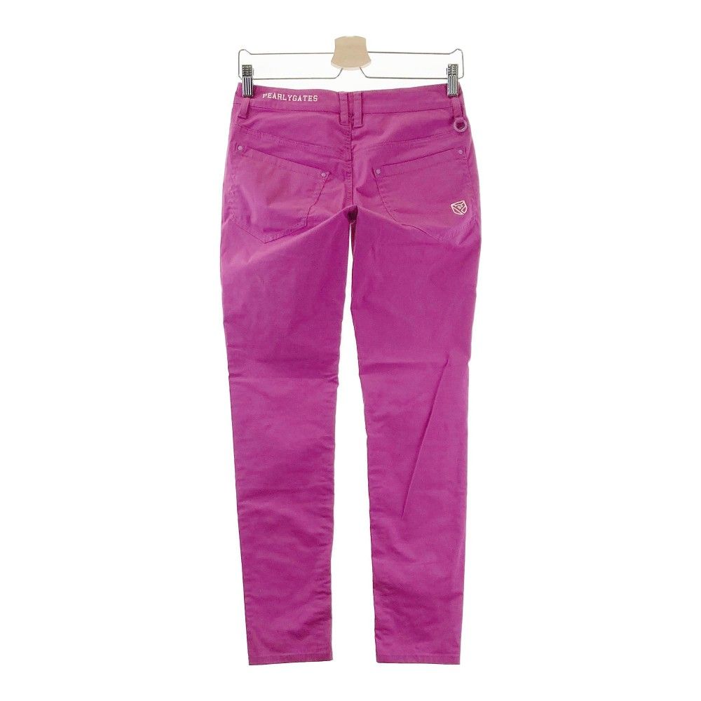 サイズ：0 PEARLY GATES パーリーゲイツ ストレッチパンツ パープル系