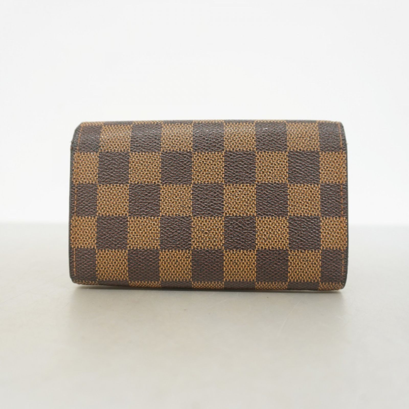 ルイヴィトン✨折り財布　ポルトモネビエ　トレゾール　ダミエ　エベヌ　ファスナー ルイ・ヴィトン(Louis Vuitton) ルイ・ヴィトン 財布 ダミエ