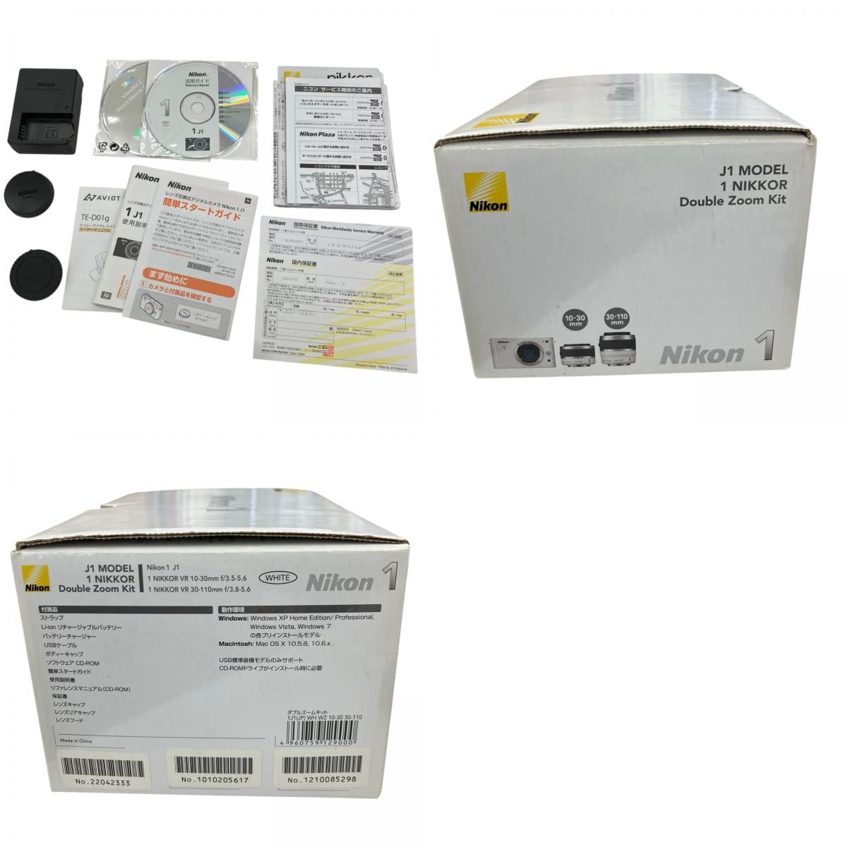 186000 現状品 Nikon ニコン Nikon デジタル一眼レフ J1 Wズームキット 