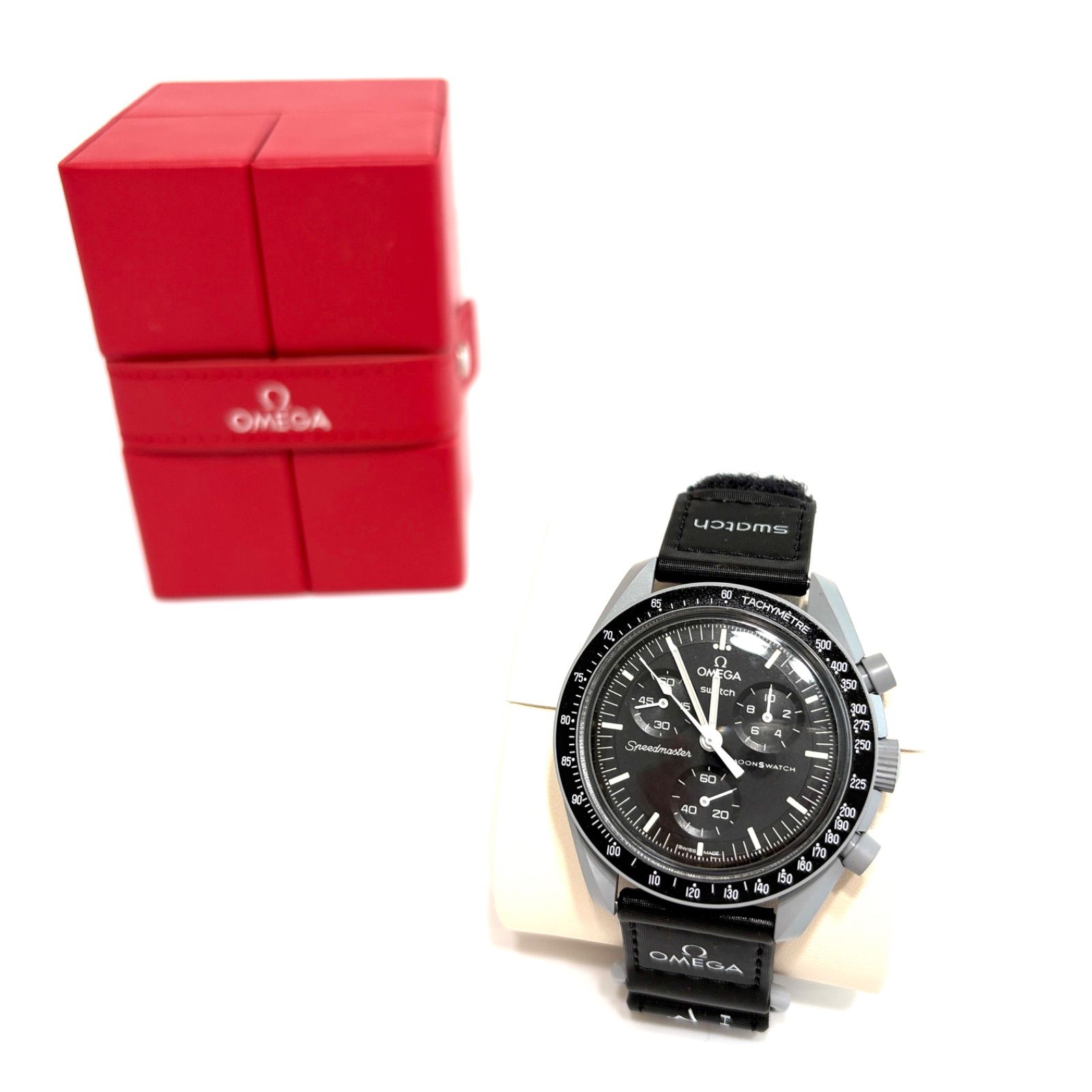 美品】腕時計 OMEGA×swatch MISSION TO THE MOON - メルカリ