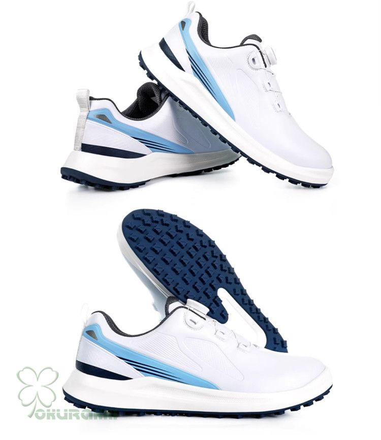 ゴルフ ゴルフシューズ 夏用 メッシュ通気 ダイヤル式 ソフトスパイク