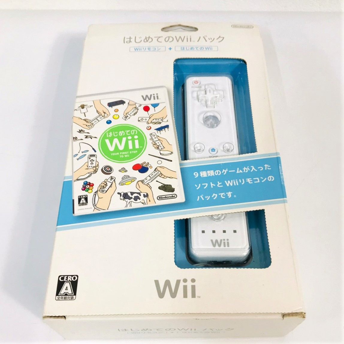 ☆ 未使用 ☆ 美品 任天堂 Wii リモコン ホワイト 白 はじめてのWii 