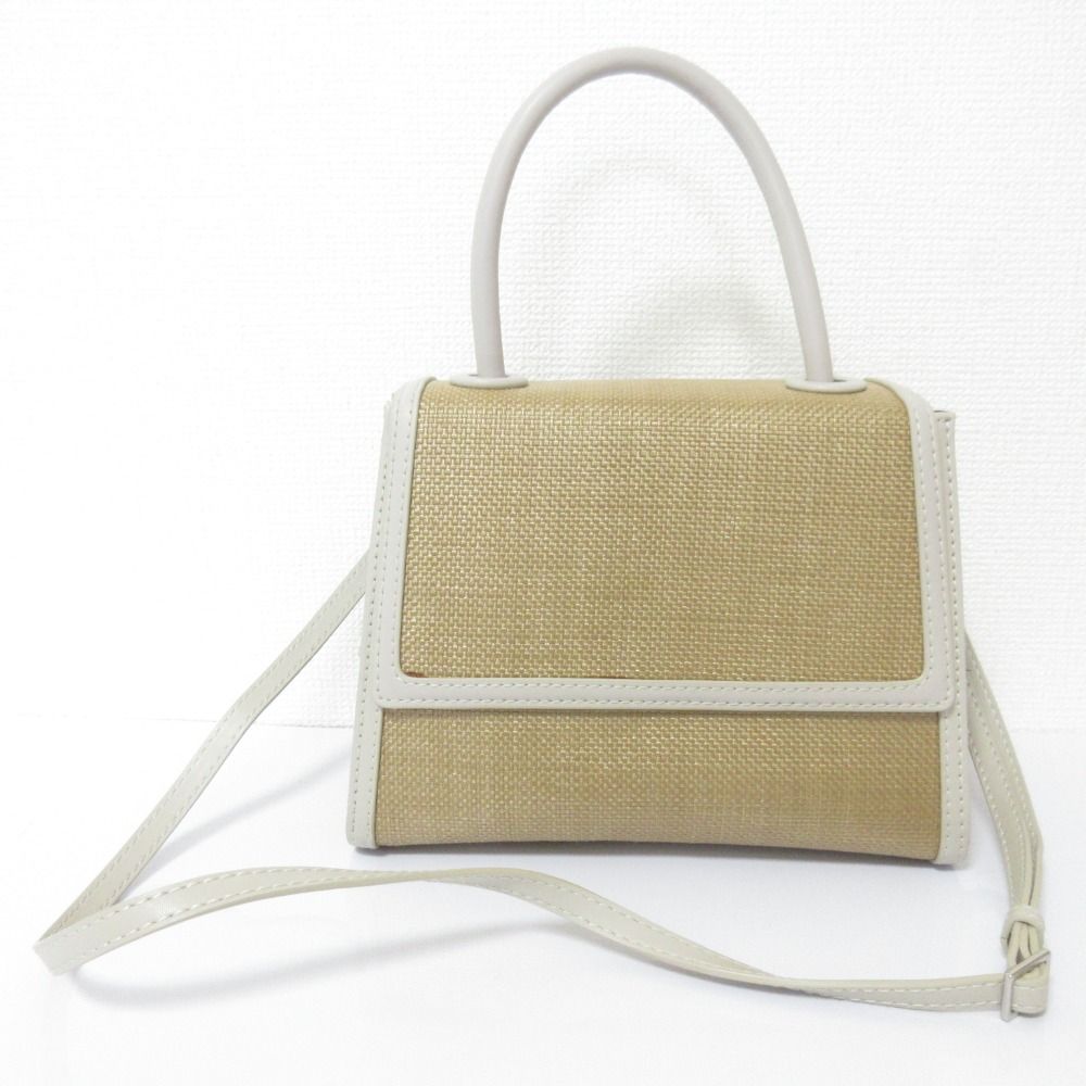 美品 VASIC ヴァジック BEE ビー ミニ ラフィア 2way