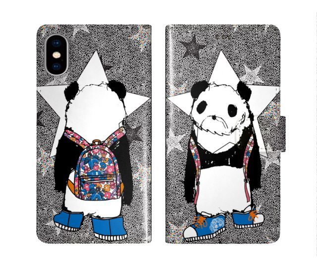 iPhone16 ケース スカラー スマホケース 手帳型 iPhone16 Pro ケース アイフォン16 15 14 13 12 11 スマホカバー 全機種対応 手帳 ScoLar パンダ リュックサック クツ 星 ダイアリー 可愛い