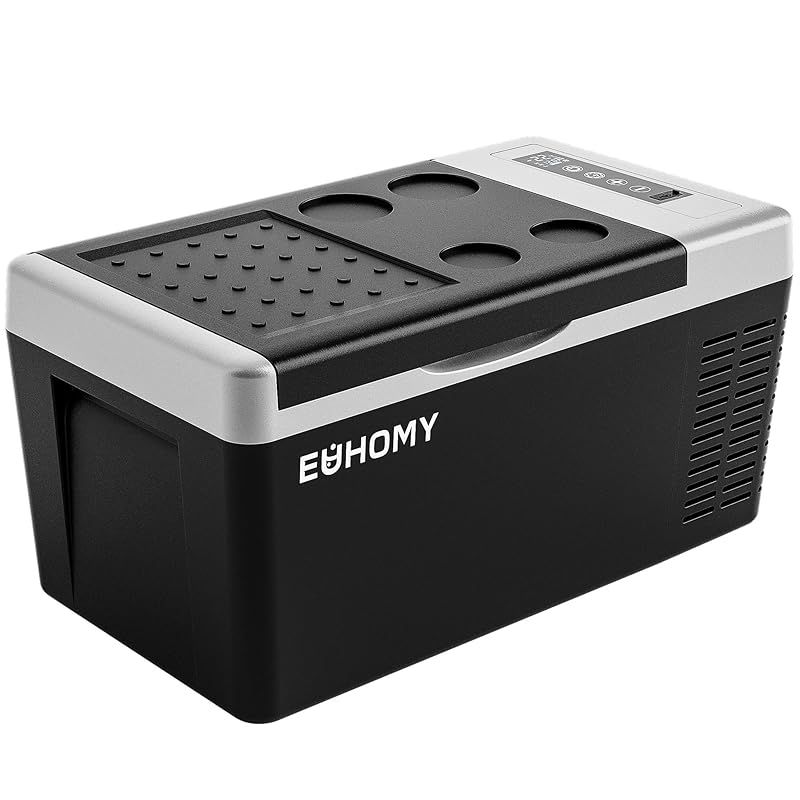 Euhomy 車載冷蔵庫 18L 新品】 EUHOMY 車載冷蔵庫 ポータブル冷蔵庫 小型 【-20℃～20