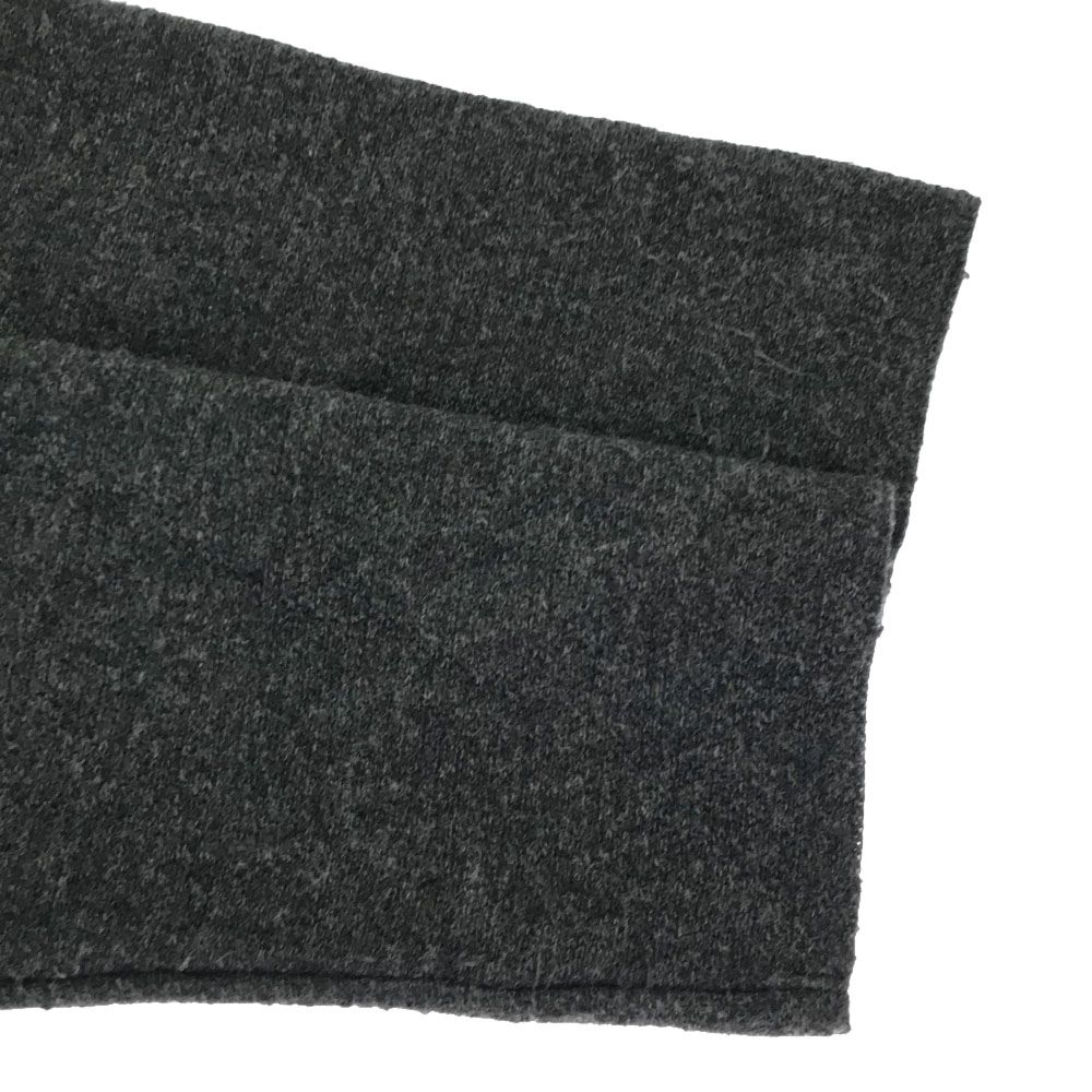 アダワス 日本製 ウールブレンド フーデッド ガウンコート FREE グレー