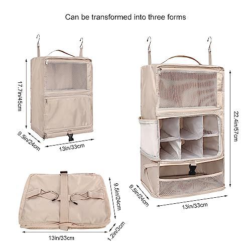 Happy-shopsベージュ_X-Large TABITORA(タビトラ) 収納ボックス 吊り