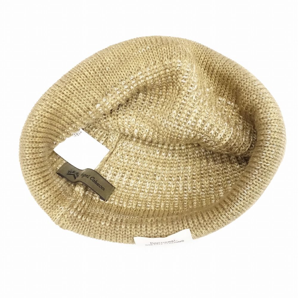 ナイジェルケーボン　ニット帽　ビーニー　ベージュ 美品 25ss Nigel Cabourn ナイジェルケーボン ビーニー サマー