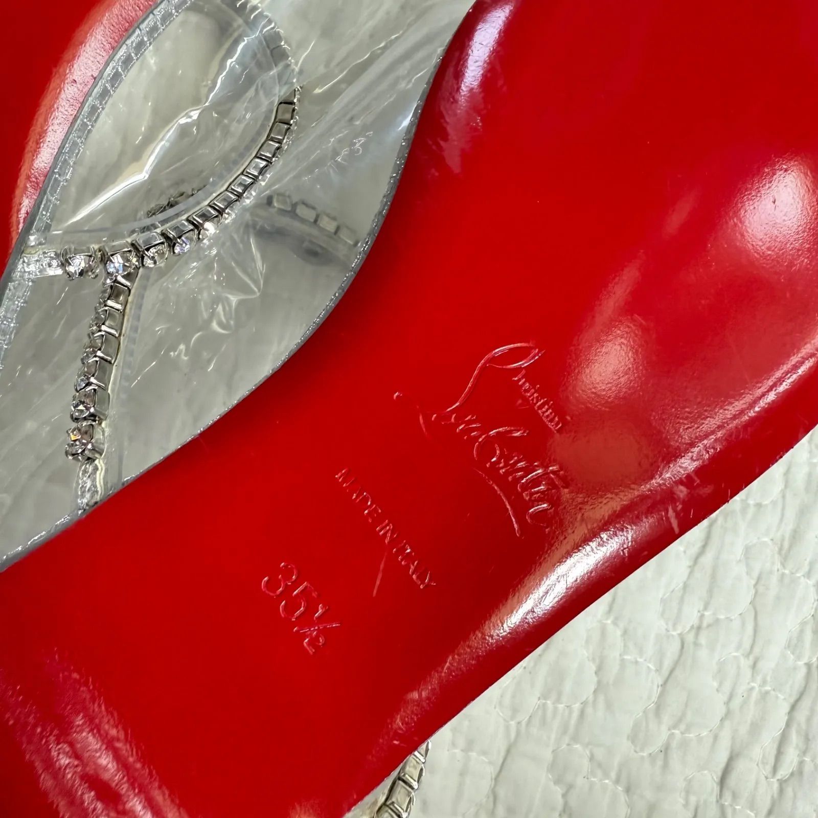 未使用 希少 Christian Louboutin クリスチャンルブタン サンダル 