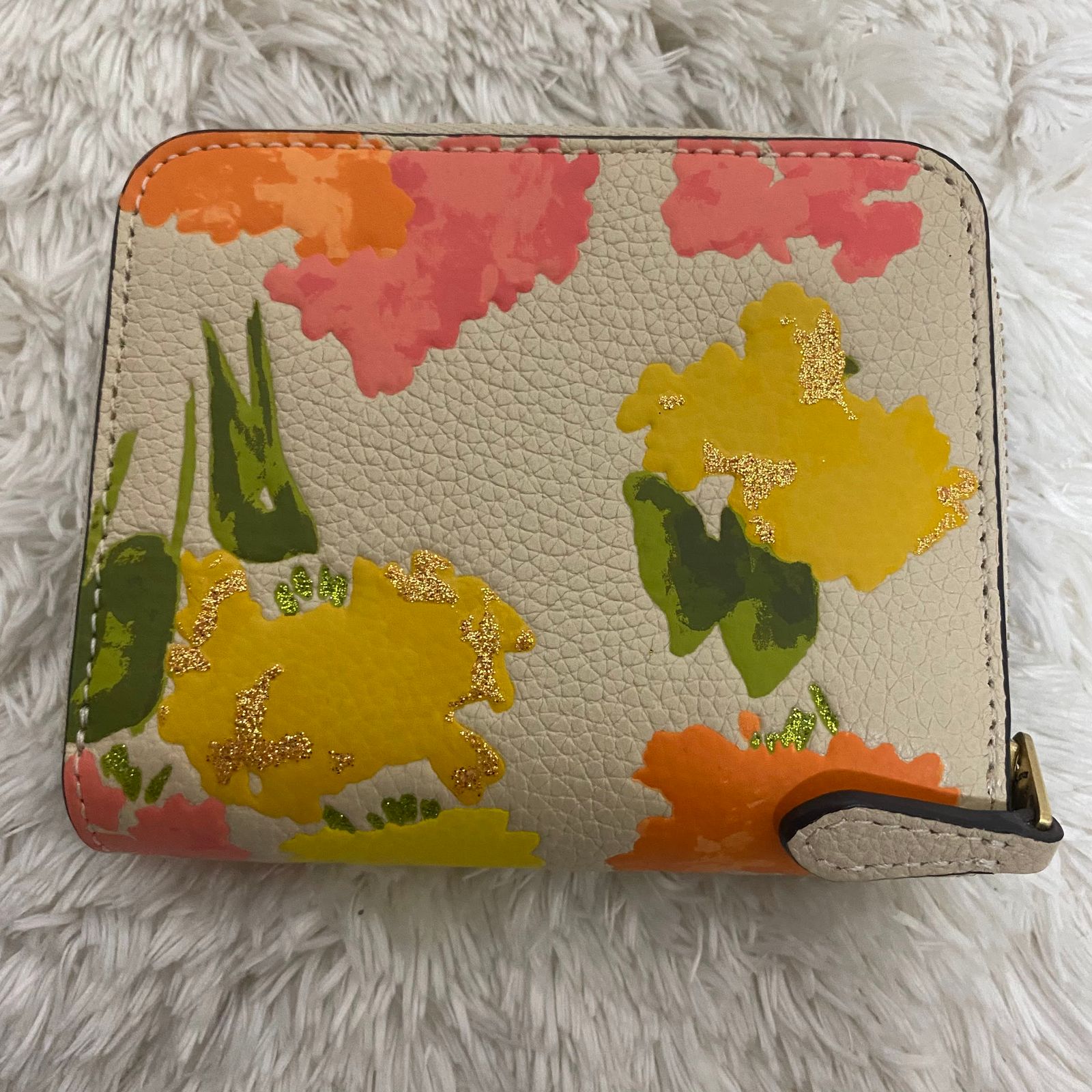 ☆極美品 COACH コーチ 二つ折り財布 ビルフォールド フローラルプリント レザー マルチカラー 型番CC980 B4L38☆ - メルカリ