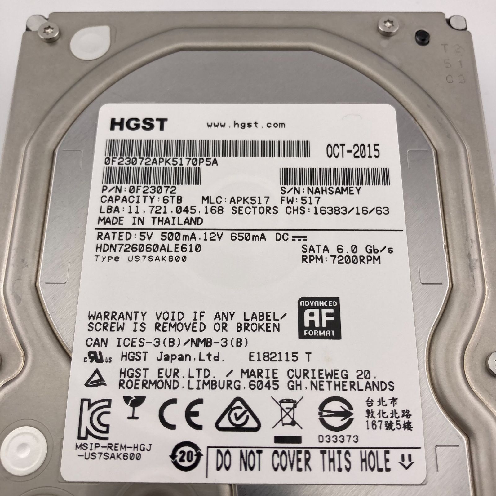 HGST 6TB 3.5