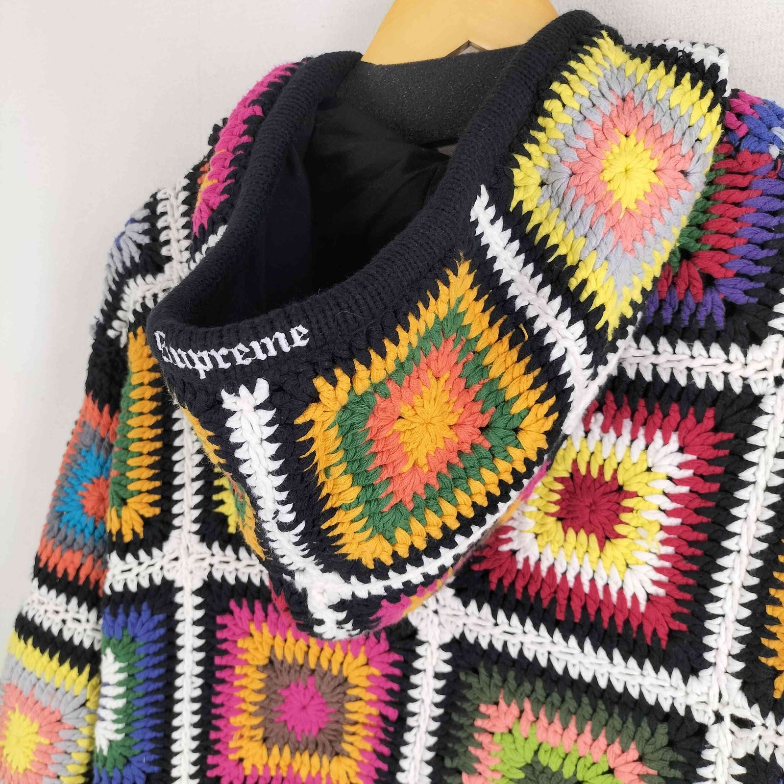 シュプリーム Supreme 20AW Crochet Hooded Zip Up Sweater HAND KNIT ハンドニット ジップアップセーター  フーディー メンズ JPN：XL - メルカリ