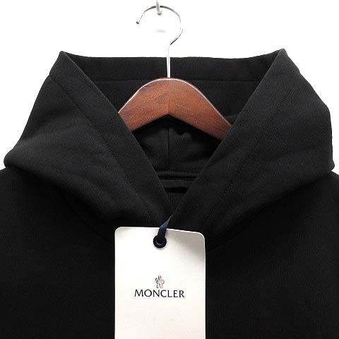モンクレール MONCLER ラメ フロッキー ロゴ スウェット パーカー 
