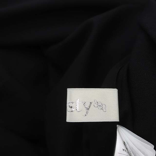 チェスティ Chesty 23AW ベロアパールワンピース ロング ミモレ 長袖 0 黒 ブラック /DO ■OS