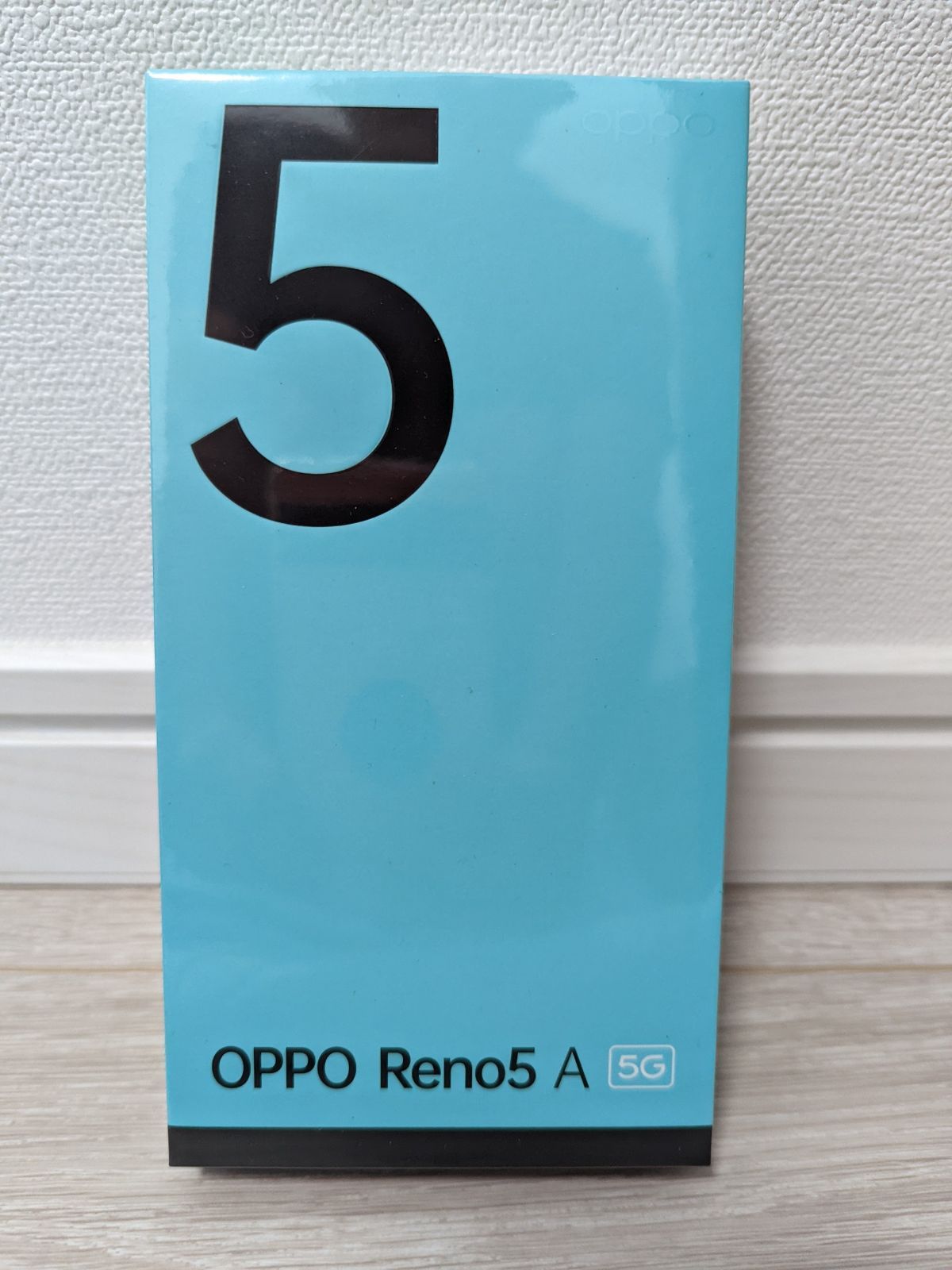 畫面サイズ新品・未開封 OPPO Reno5 A　eSIM 版　アイスブルー シュリンク付