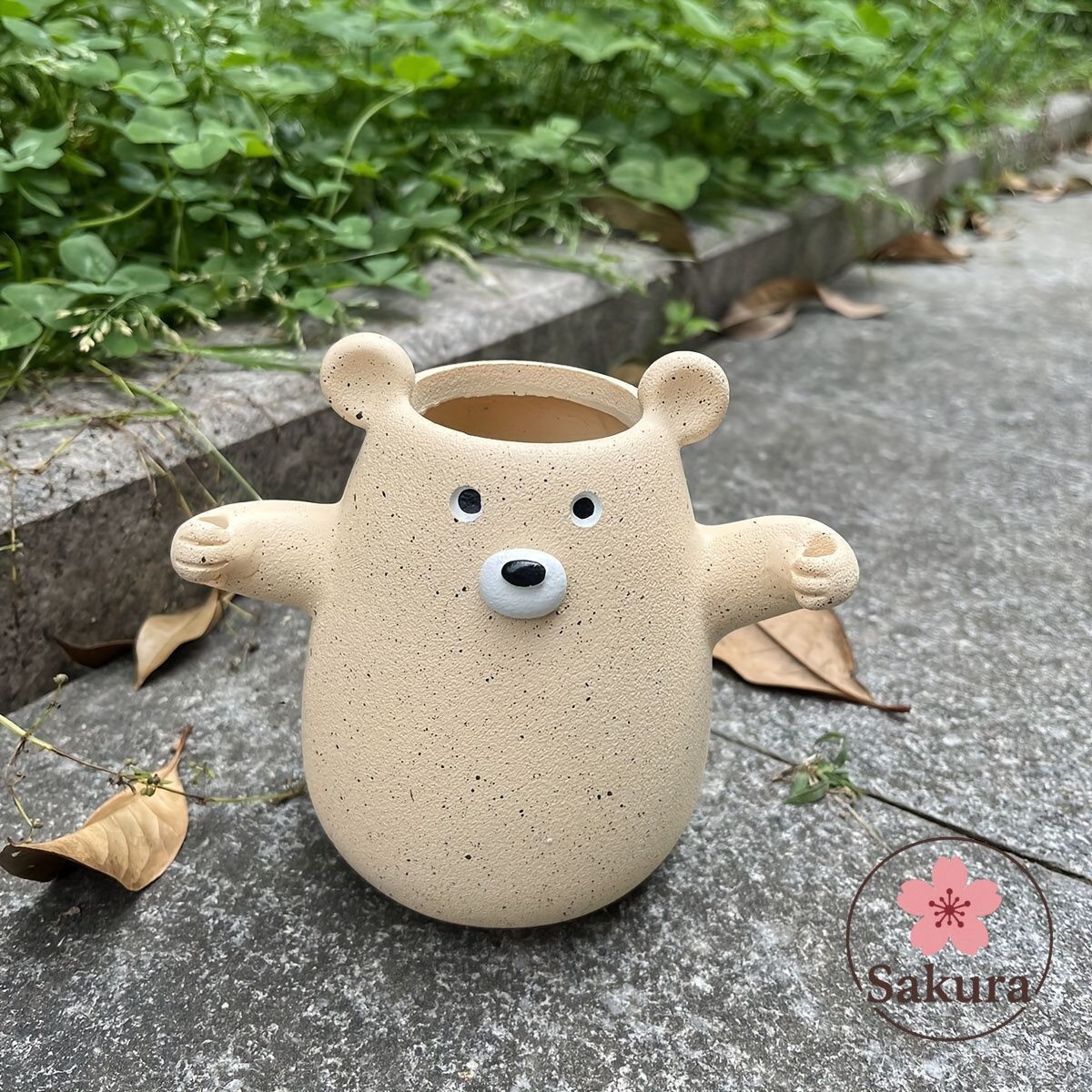 くまのプーさん　栽培キット　陶器　置物　ガーデニング　インテリア【未使用品】 鉢植え 植木鉢 プランター プラントポット フラワーポット 花瓶