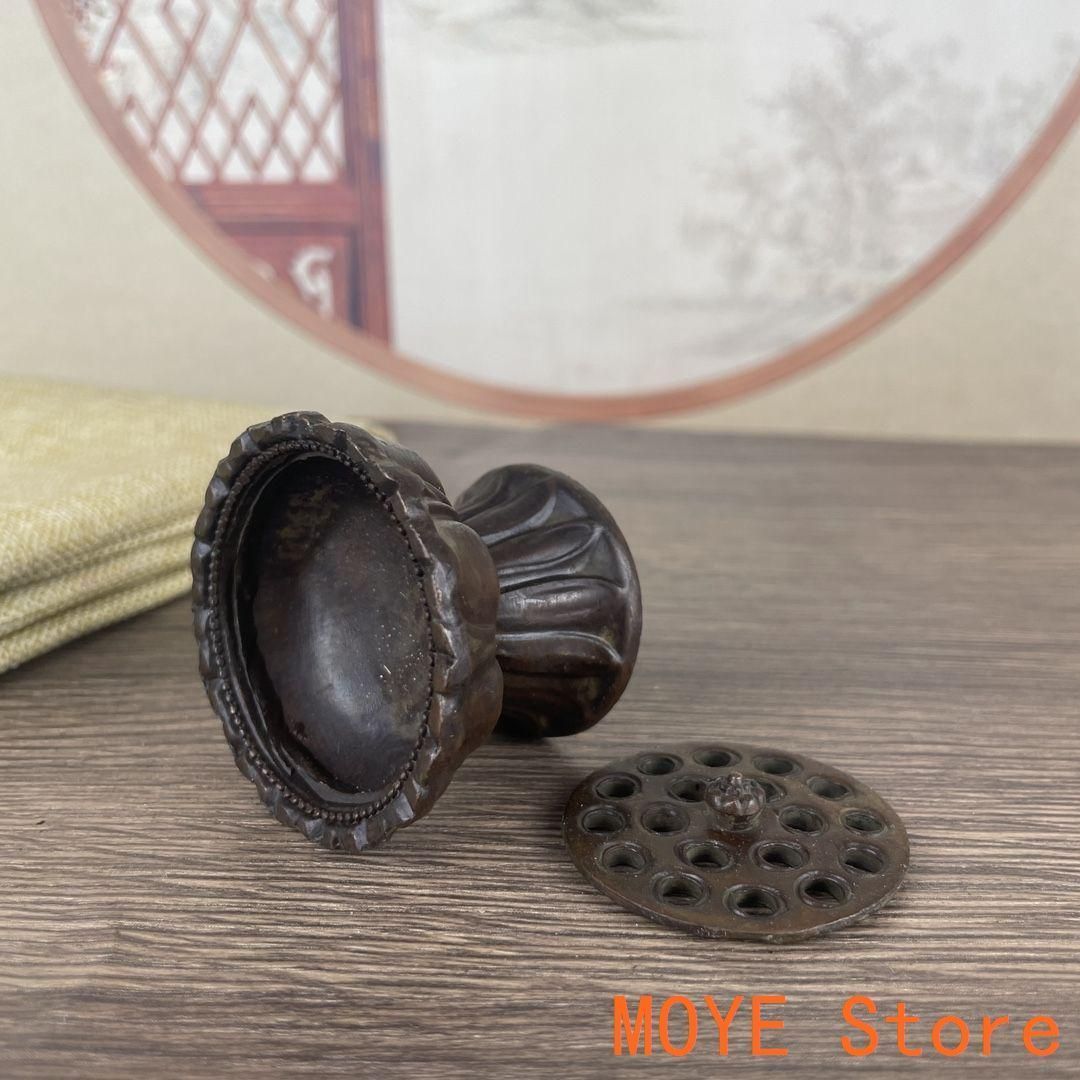 銅製 元宝開蓋招財進宝香炉 香道具 装飾品 工芸品 美術品 置物 銅 細工 八宝開蓋香炉 香道具 墨盒 文房具 装飾品 工芸品 置物