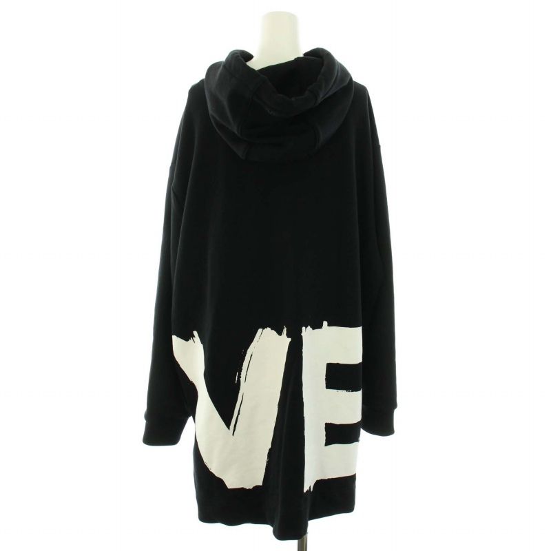 バーバリー BURBERRY ラブプリントオーバーサイズドフーディ love print oversized hoodie プルオーバー パーカー  長袖 XS 黒 ブラック 白 ホワイト /YT - メルカリ