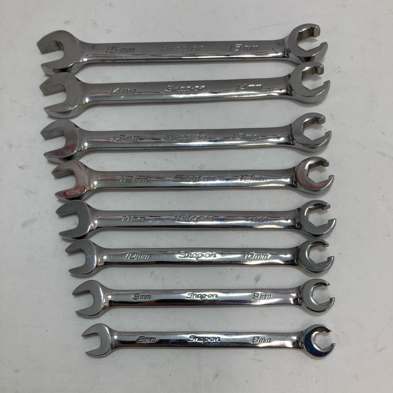 Snap-on スナップオン オープンエンドフ ナットレンチ RXSM 8本セット