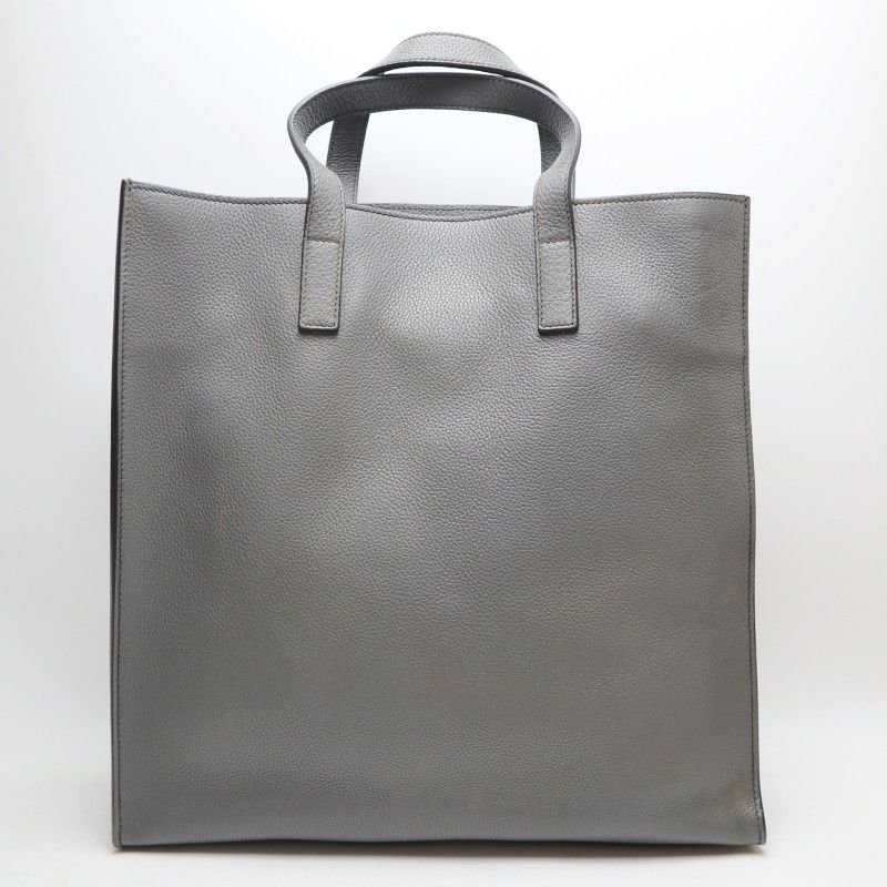 PRADA グレー レザートートバッグ