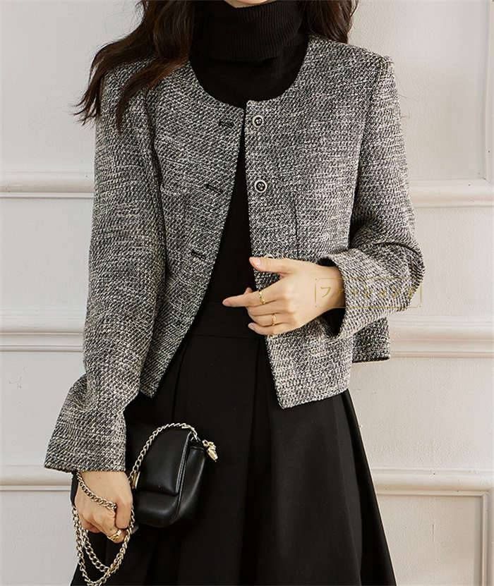 ツイードノーカラージャケット | PUAL CE CIN(ピュアルセシン