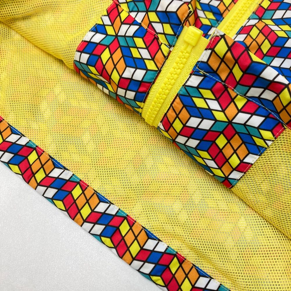 サイズ：2 RUSSELUNO ラッセルノ 裏メッシュ ジップパーカー 総柄