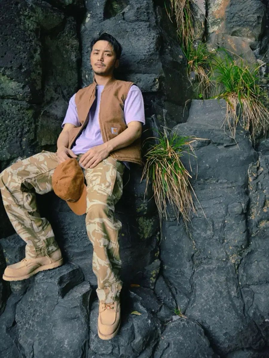 カーハート カーハート WIP カモフラージュ カーゴ パンツ 32x32