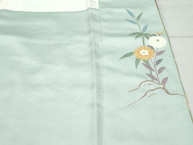 平和屋着物●訪問着　総刺繍　総絞り　草花文　ますいわ屋扱い　正絹　逸品　CAAZ3593yc 平和屋着物○訪問着 作家物 駒刺繍 絞り 草花文 金彩 正絹 逸品