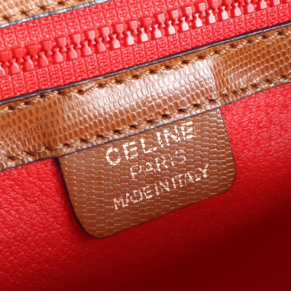 極美品 ヴィンテージ セリーヌ サークルロゴ レザー ショルダーバッグ  