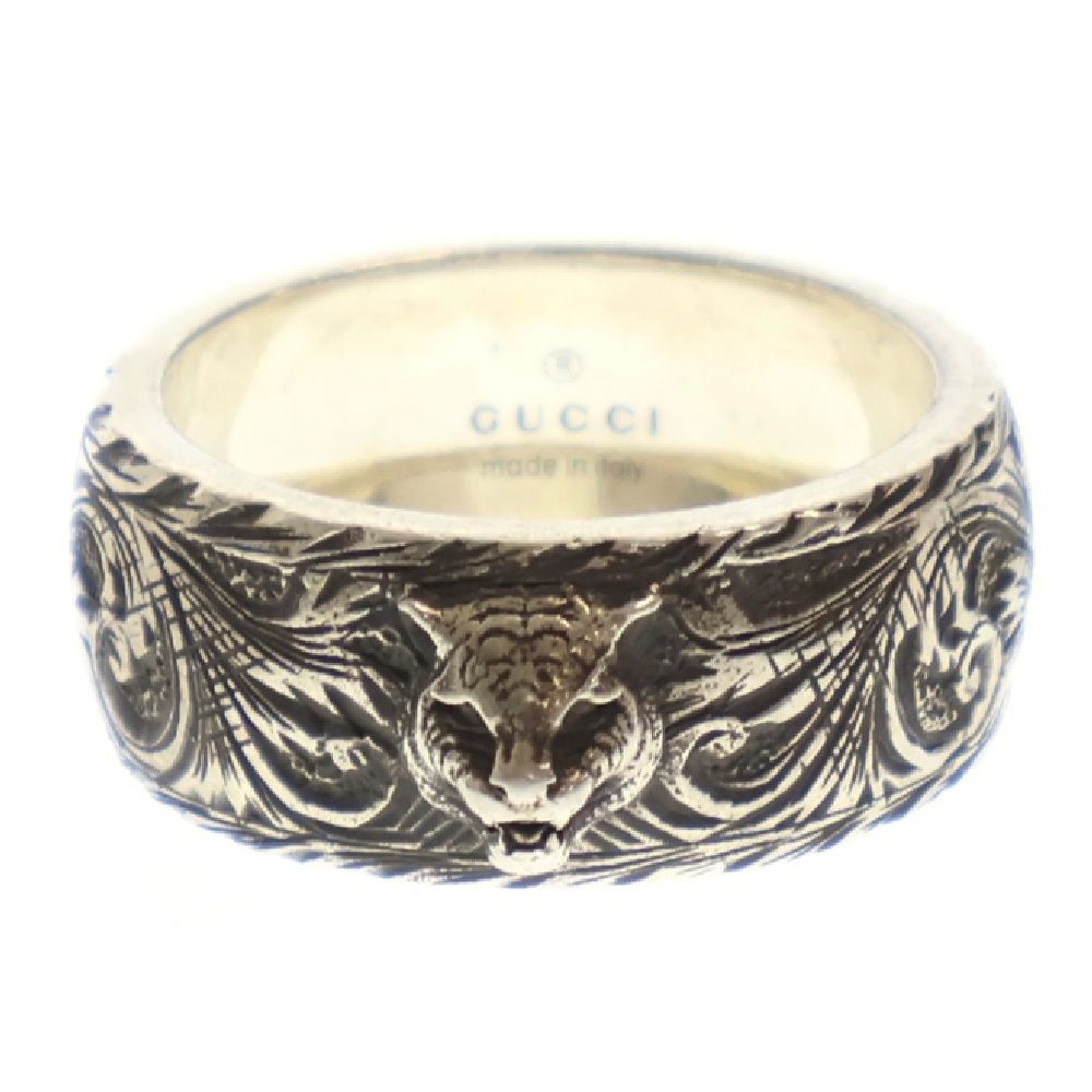 gucci キャットヘッドリング アラベスク 20号 GUCCI グッチ キャットヘッド アラベスク シルバー リング 20号