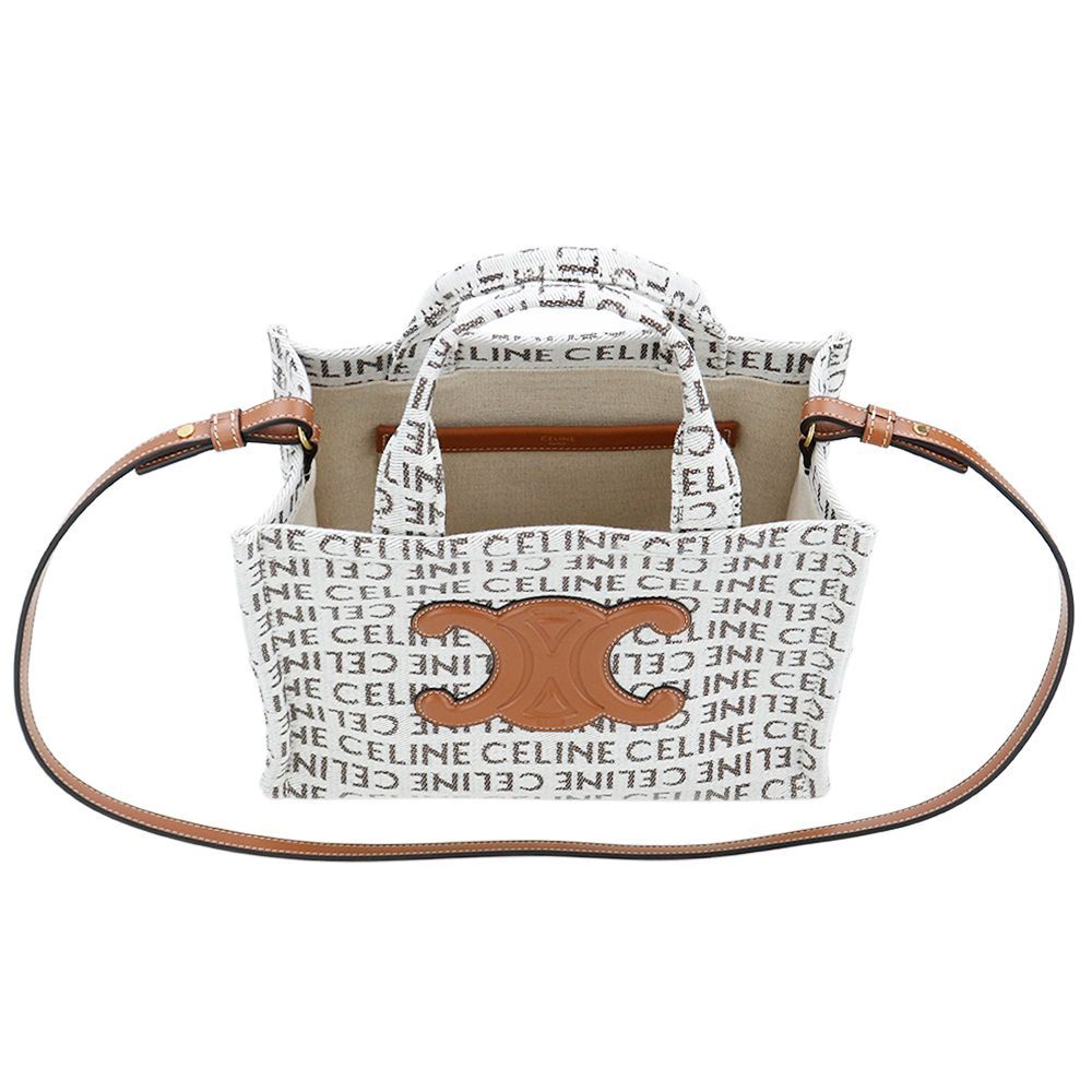 セリーヌ スモール カバ タイス 19916 2FEE 02BG ベージュ セリーヌ バッグ スモール カバ タイス CELINE SMALL CABAS